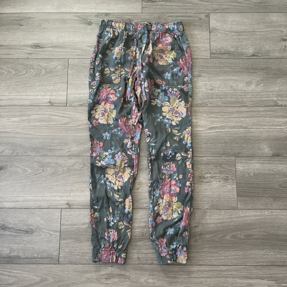Nicole Miller New York 100% Lyocell Pants Womens XS Multicolor Floral